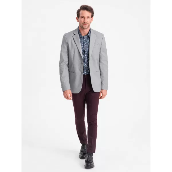  Pánské sako OMBRE OM-BLZB-0115 GREY 