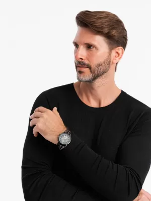 Pánský svetr OMBRE OM-SWBS-0106 BLACK