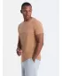 Pánské triko OMBRE OM-TSPT-0154 LIGHT BROWN