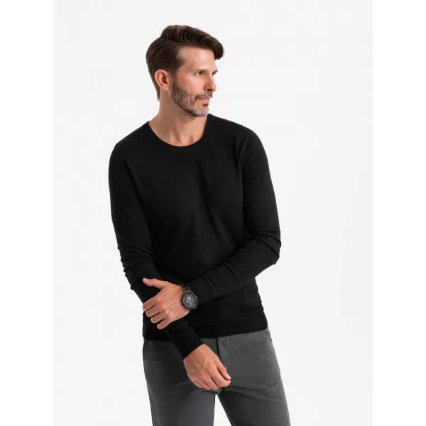  Pánský svetr OMBRE OM-SWBS-0106 BLACK 