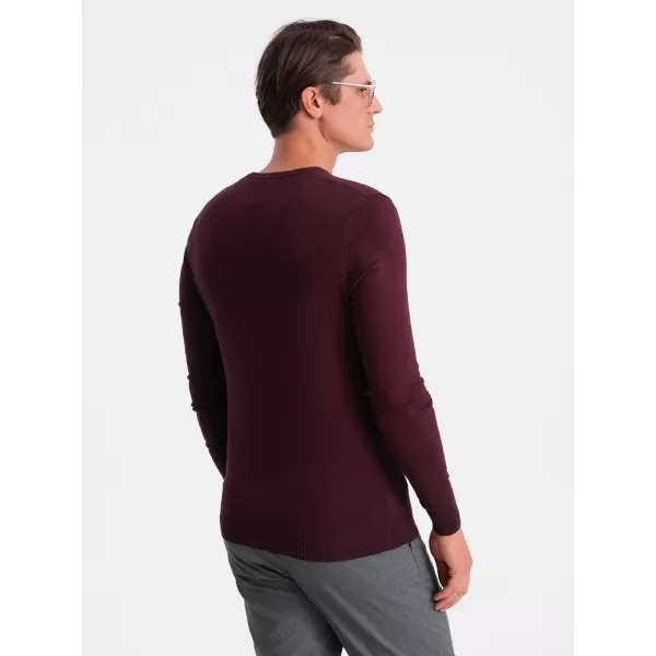  Pánský svetr OMBRE OM-SWBS-0107 MAROON 