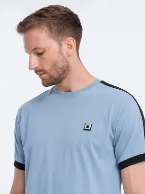 Pánské triko OMBRE S1632 BLUE
