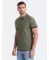 Pánské triko OMBRE OM-POSS-0113 OLIVE