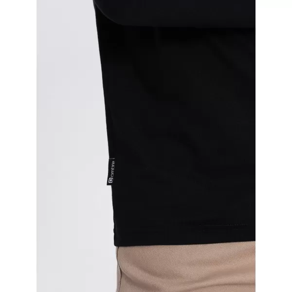  Pánské triko OMBRE OM-LSBL-0106 BLACK 