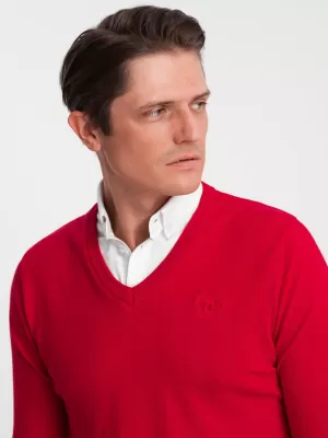 Pánský svetr OMBRE OM-SWSW-0102 RED