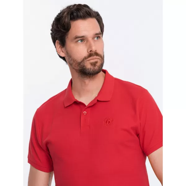  Pánské triko s límečkem OMBRE S1374 RED 
