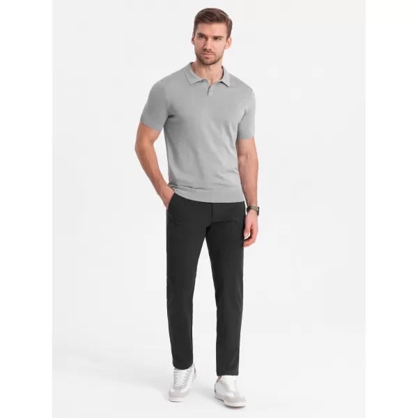  Pánské kalhoty OMBRE OM-PACP-0191 GRAPHITE 