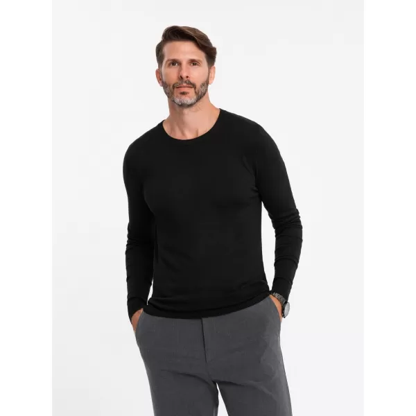  Pánský svetr OMBRE OM-SWBS-0106 BLACK 