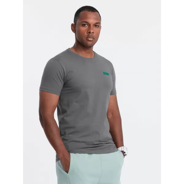  Pánské triko OMBRE OM-TSCT-0151 GRAY 