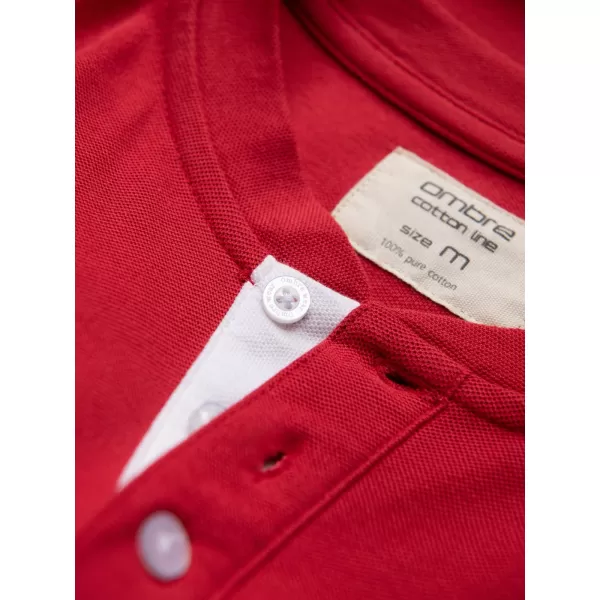  Pánské triko OMBRE OM-TSCT-0156 RED 
