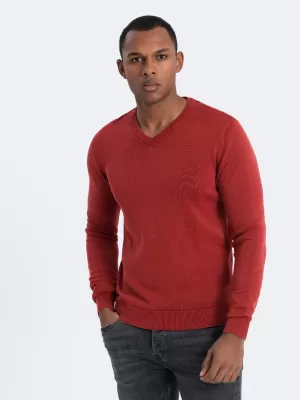 Pánský svetr OMBRE OM-SWOS-0108 RED