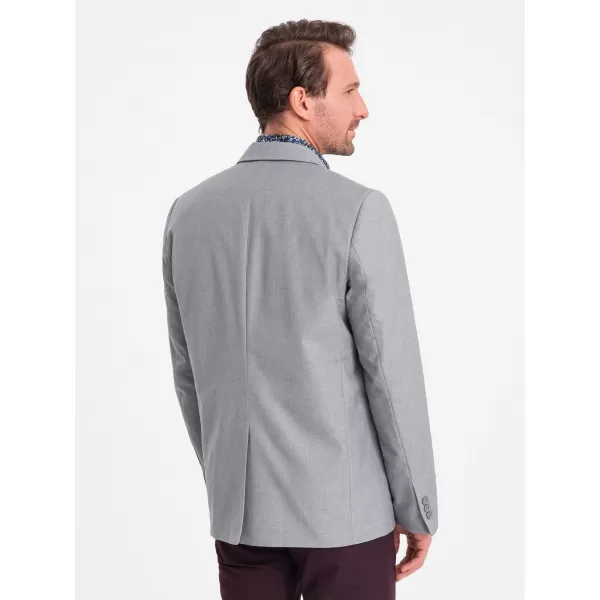  Pánské sako OMBRE OM-BLZB-0115 GREY 