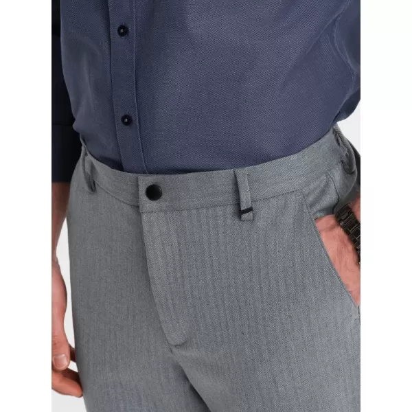  Pánské kalhoty OMBRE OM-PACP-0158 GREY 