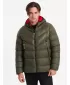 Pánská zimní bunda OMBRE OM-JAHP-0145 DARK OLIVE GREEN