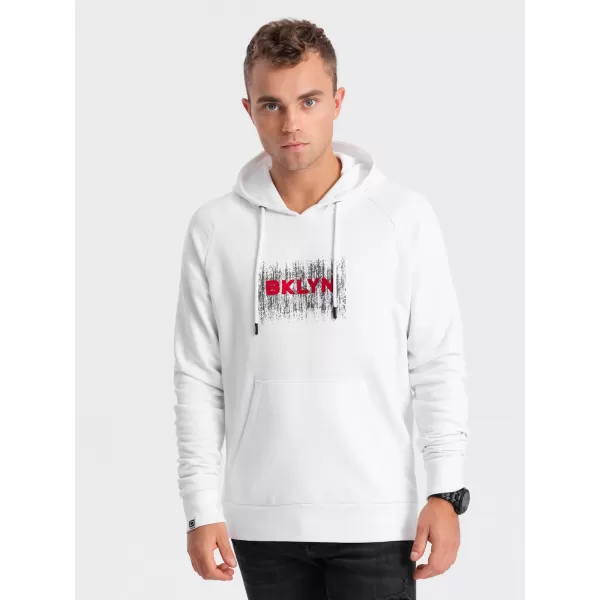  Pánská mikina OMBRE OM-SSPS-0150 WHITE 