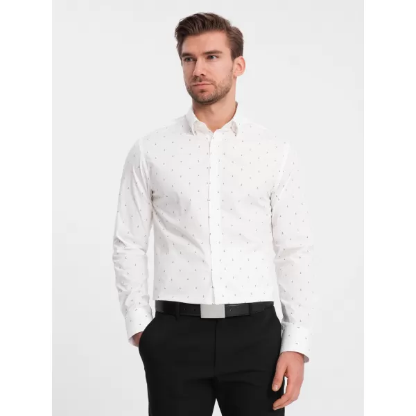  Pánská košile OMBRE OM-SHCS-0156 WHITE 