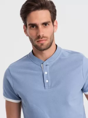 Pánské triko OMBRE OM-TSCT-0156 BLUE