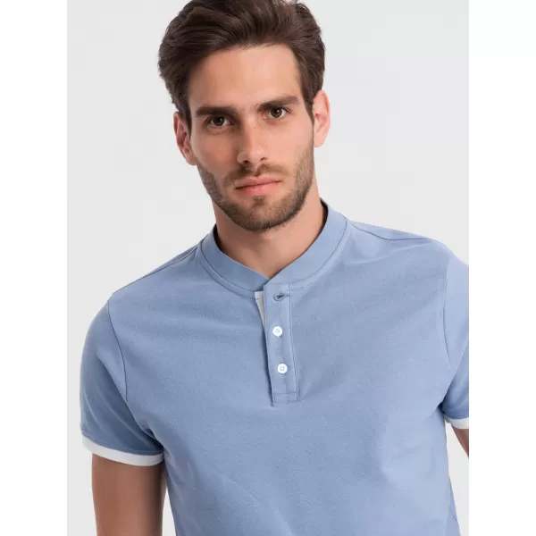  Pánské triko OMBRE OM-TSCT-0156 BLUE 