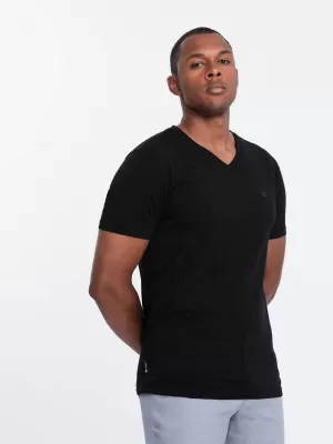 Pánské triko OMBRE OM-TSCT-0106 BLACK