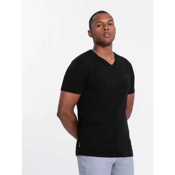  Pánské triko OMBRE OM-TSCT-0106 BLACK 