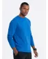 Pánské triko s dlouhým rukávem OMBRE OM-LSBL-0106 BLUE
