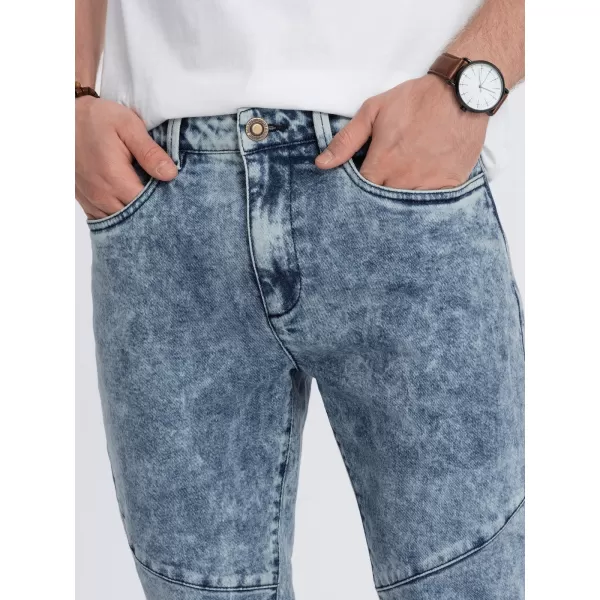  Pánské džíny OMBRE OM-PADP-0109 BLUE 