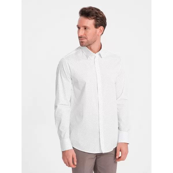  Pánská košile OMBRE OM-SHCS-0152 WHITE 