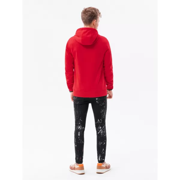  Pánská mikina OMBRE B979 RED 