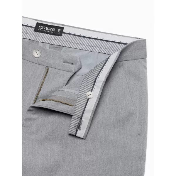  Pánské kalhoty OMBRE OM-PACP-0191 LIGHT GREY 