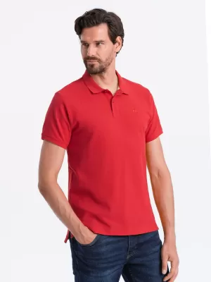 Pánské triko s límečkem OMBRE S1374 RED