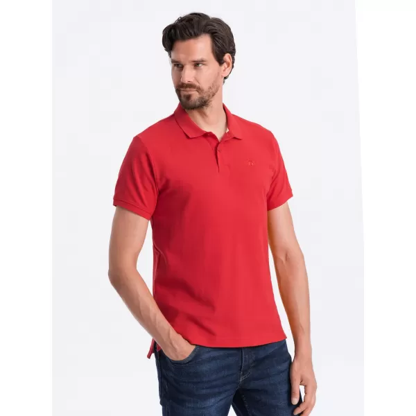  Pánské triko s límečkem OMBRE S1374 RED 
