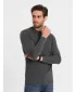 Pánské triko s dlouhým rukávem OMBRE OM-LSBL-0106 GRAPHITE