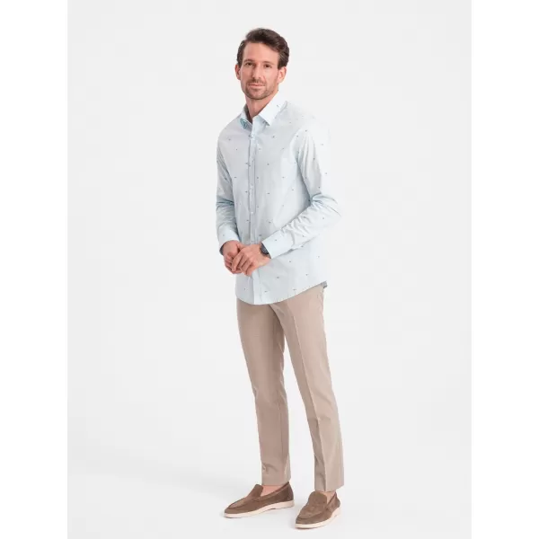  Pánská košile OMBRE OM-SHCS-0156 BLUE 