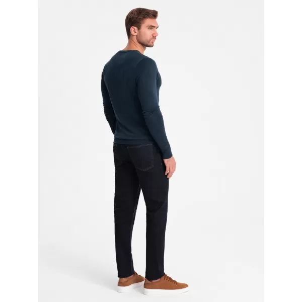  Pánský svetr OMBRE OM-SWBS-0106 NAVY BLUE 