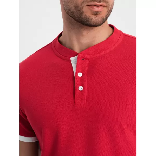  Pánské triko OMBRE OM-TSCT-0156 RED 
