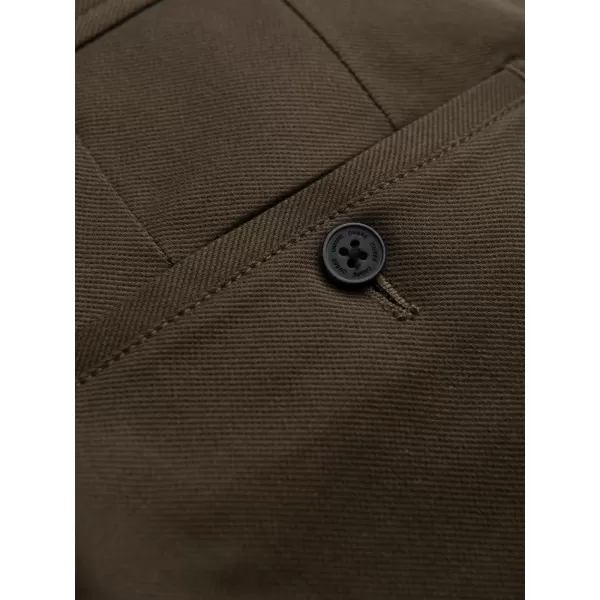  Pánské kalhoty OMBRE OM-PACP-0190 DARK OLIVE GREEN 