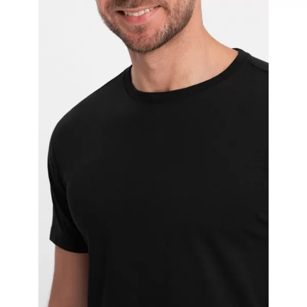  Pánské triko OMBRE OM-TSBS-0146 BLACK 