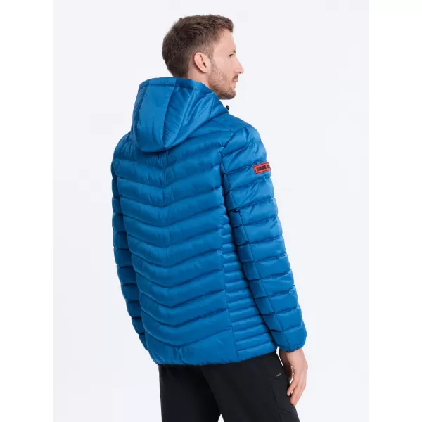  Pánská bunda OMBRE OM-JALP-0121 INTENSE BLUE 