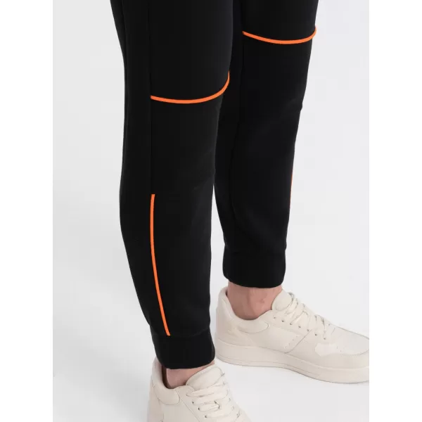  Pánské tepláky OMBRE OM-PASK-0145 BLACK 