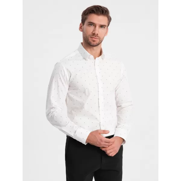  Pánská košile OMBRE OM-SHCS-0156 WHITE 