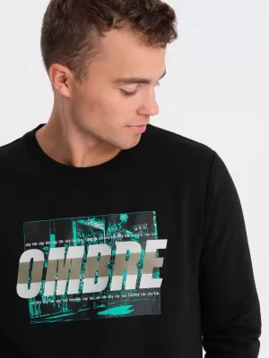Pánská mikina OMBRE OM-SSPS-0156 BLACK