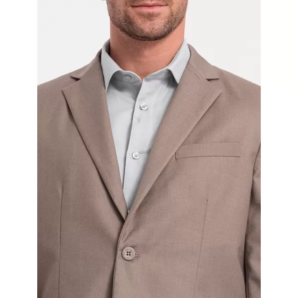  Pánské sako OMBRE OM-BLZB-0115 BEIGE 