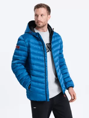 Pánská bunda OMBRE OM-JALP-0121 INTENSE BLUE