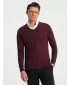 Pánský svetr OMBRE OM-SWSW-0102 MAROON