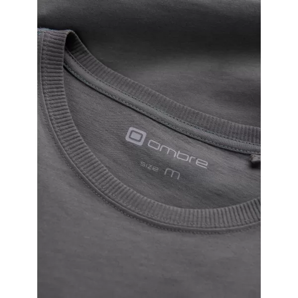  Pánské triko OMBRE OM-TSCT-0151 GRAY 