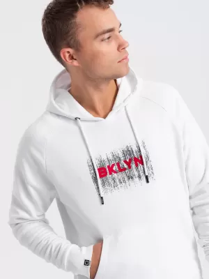 Pánská mikina OMBRE OM-SSPS-0150 WHITE