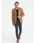 Pánské sako OMBRE OM-BLZB-0115 CARAMEL