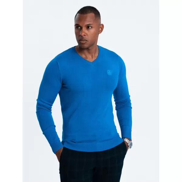  Pánský svetr OMBRE OM-SWBS-0107 BLUE 