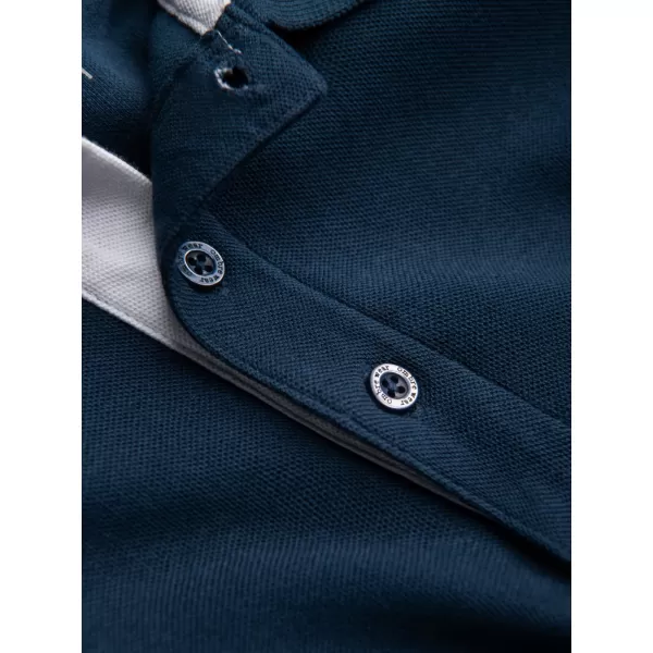  Pánské triko OMBRE OM-POSS-0113 NAVY BLUE 
