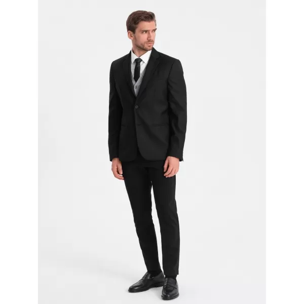  Pánské sako OMBRE OM-BLZB-0115 BLACK 